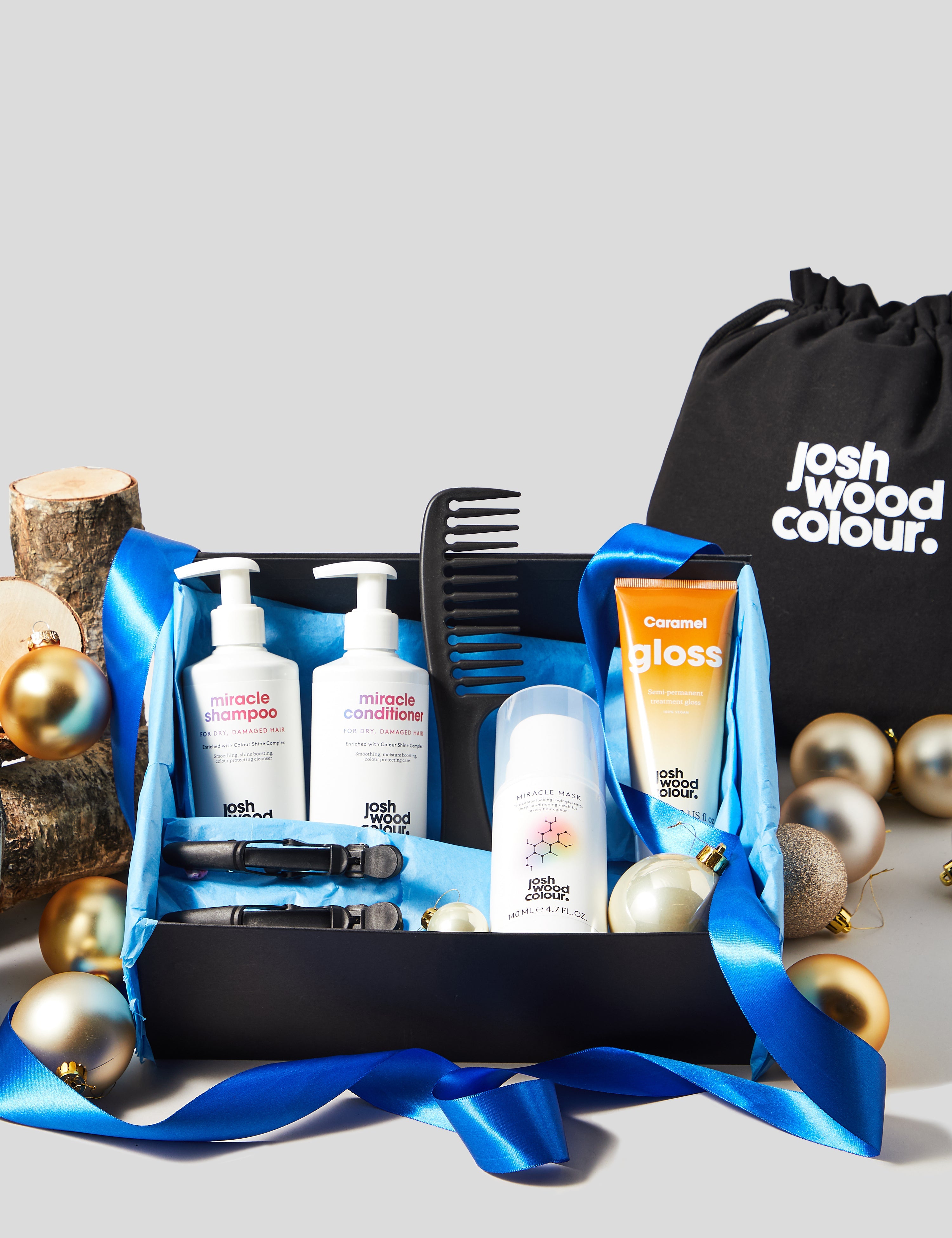 Caramel Hair Christmas Gift Bag Set