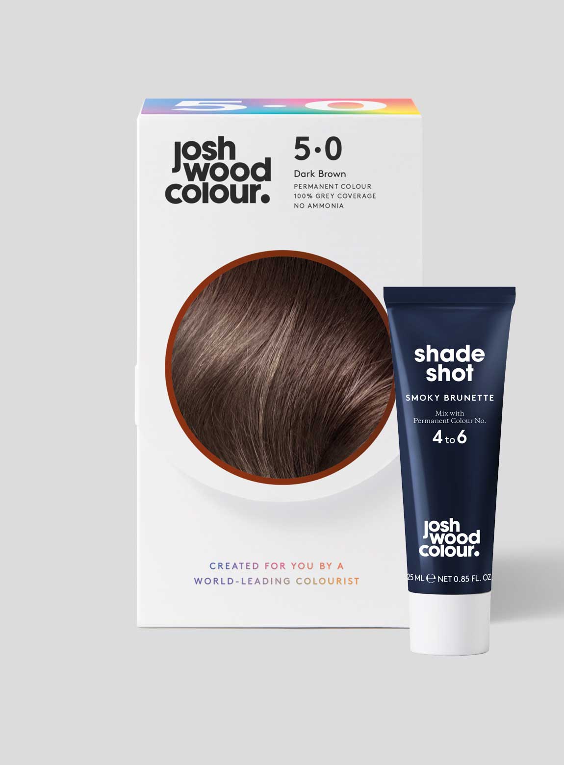 Permanent Colour 5.0 Dark Brown + Shade Shot - Josh Wood Colour