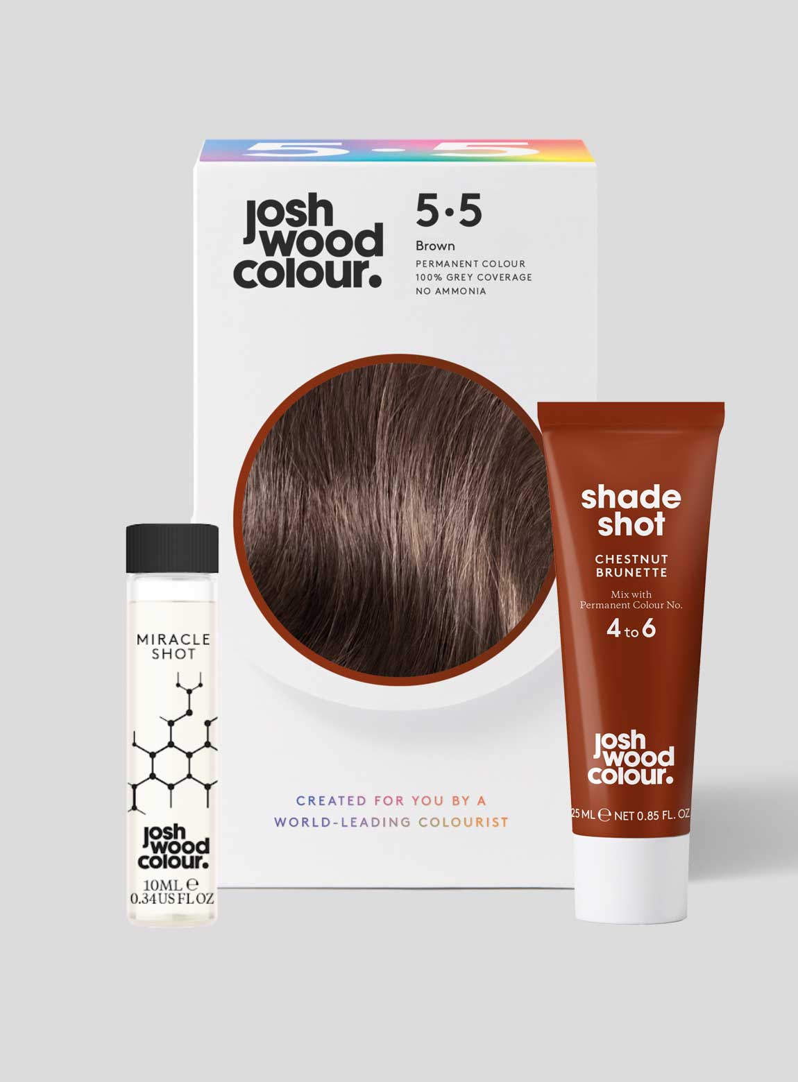 Permanent Colour 5.5 Brown + Shade Shot - Josh Wood Colour