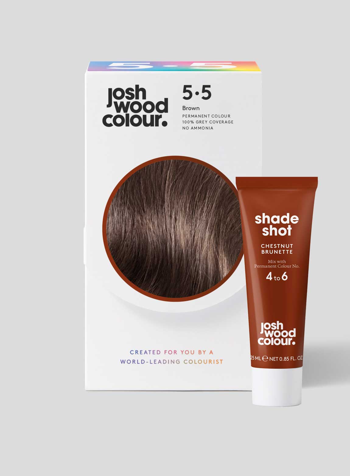 Permanent Colour 5.5 Brown + Shade Shot - Josh Wood Colour