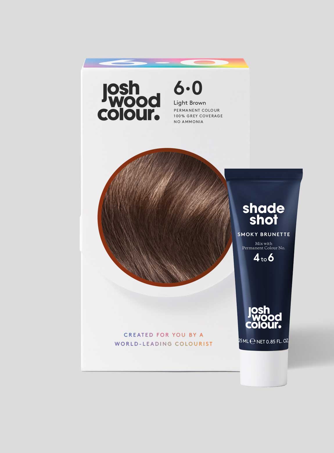 Permanent Colour 6.0 Light Brown + Shade Shot - Josh Wood Colour