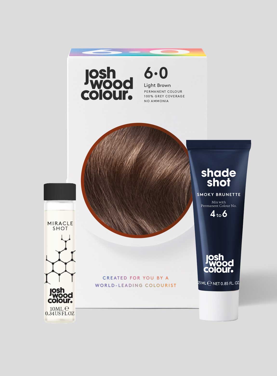 Permanent Colour 6.0 Light Brown + Shade Shot - Josh Wood Colour