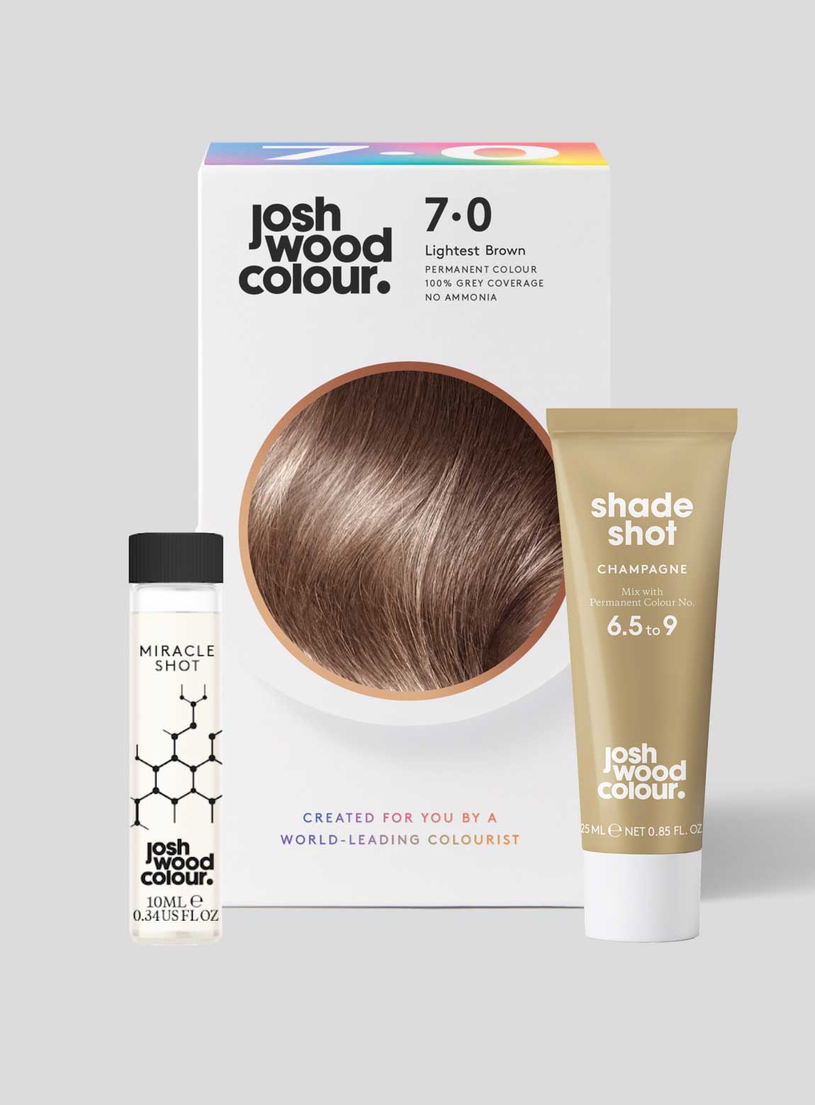 Permanent Colour 7.0 Lightest Brown + Shade Shot - Josh Wood Colour