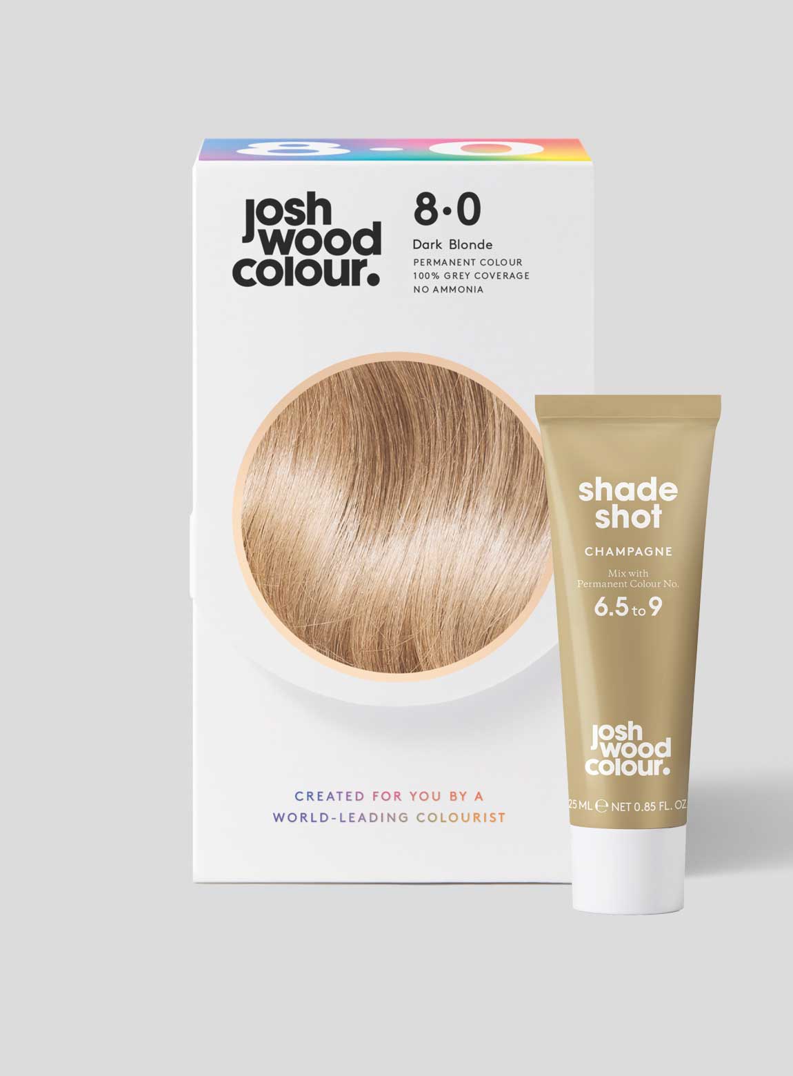 Permanent Colour 8.0 Dark Blonde + Shade Shot - Josh Wood Colour