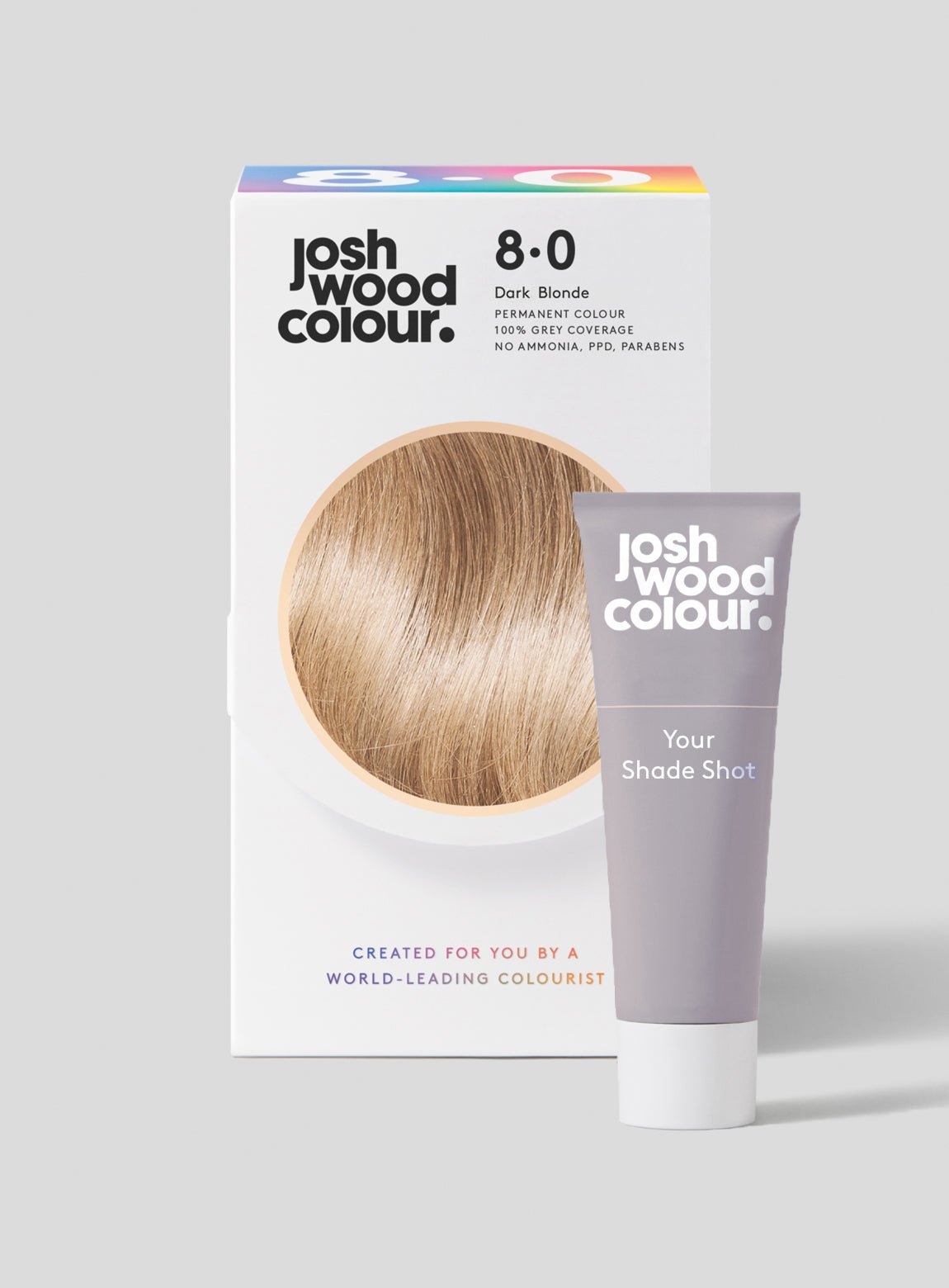 Permanent Colour 8.0 Dark Blonde + Shade Shot - Josh Wood Colour